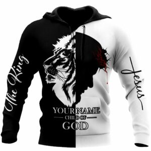 Christian Clothes : “Premium Jesus – Child Of God Customize Name 3d All Over Printed Unisex Shirts 03”