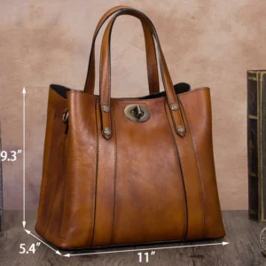 Leather Handbags for Women Crossbody Satchel Vintage Handmade Shoulder Purse Top Handle Totes